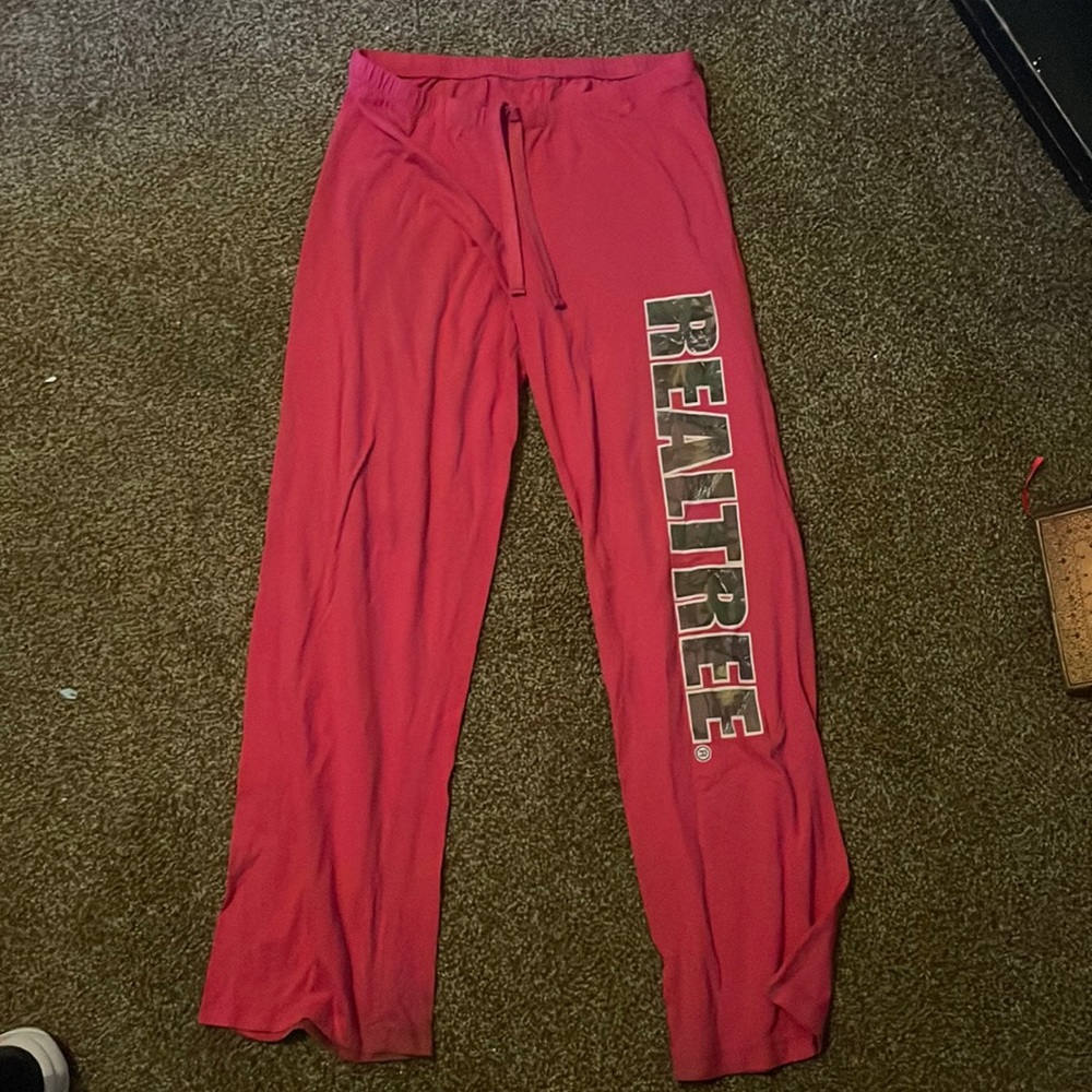 Size small, real tree sweats.